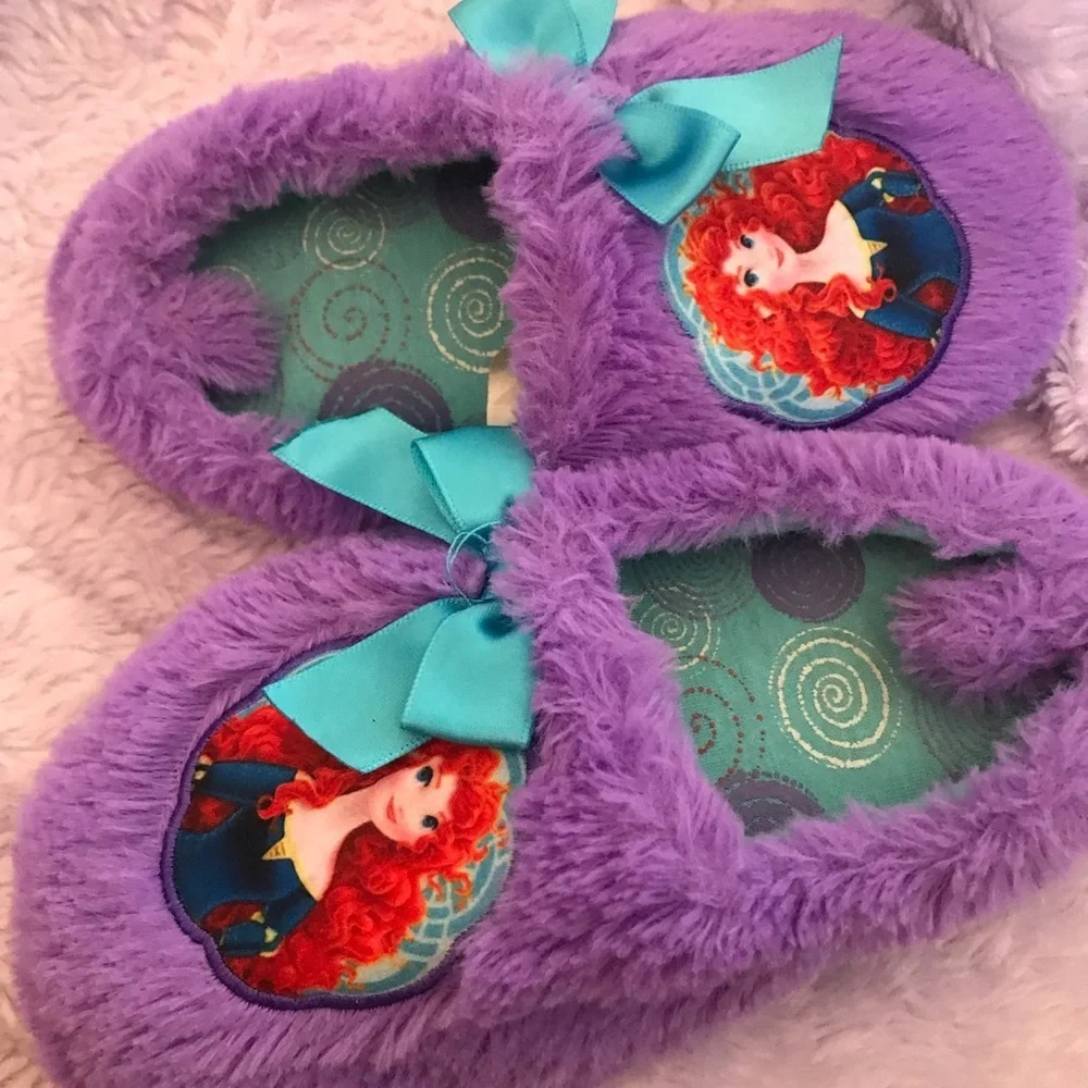 Disney purple plush house slipper shoes
